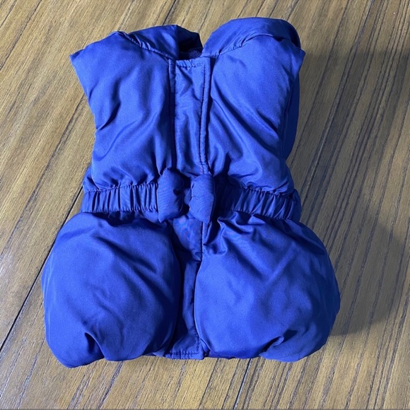 Gymboree little girls navy hooded puffy vest - Picture 10 of 10